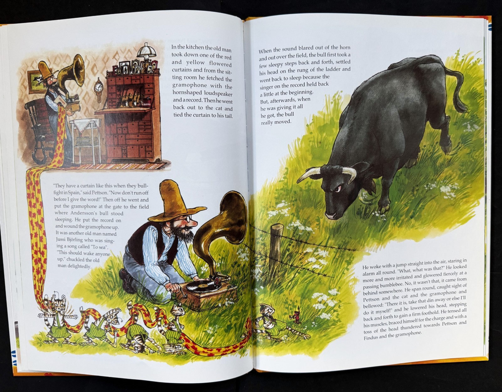 Like-New THE BIRTHDAY CAKE, Pettson & Findus. Sven Nordqvist. Hardcover. Sweden