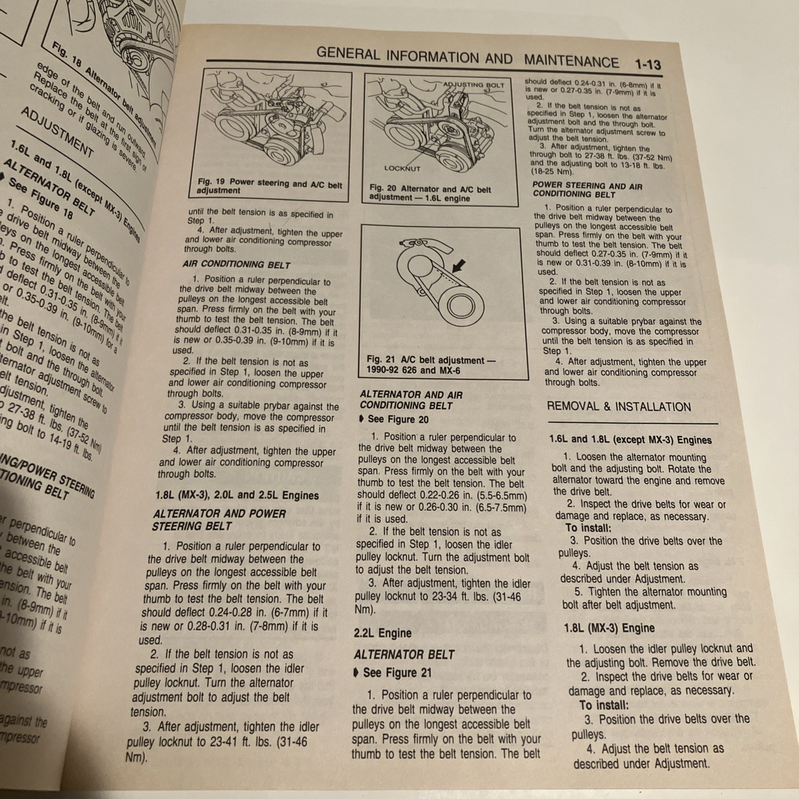 Chilton’s Repair Manual 8411 – Mazda 323/Protege/MX3/MX6/626/Miata 1990-93 46802