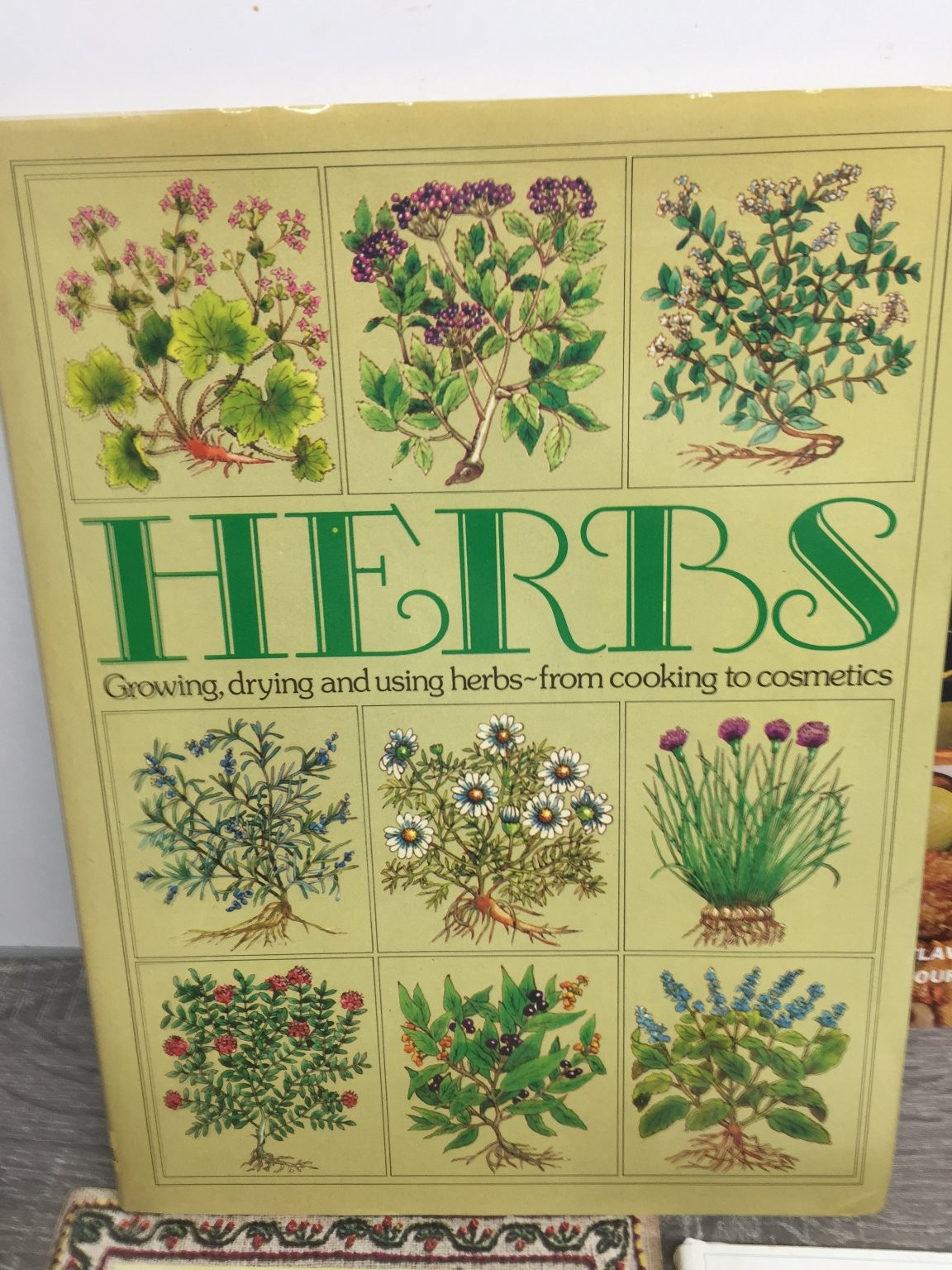 Herbs & Herbal Book lot Gardens Growing Drying Using Herbs Gardening Cookbook