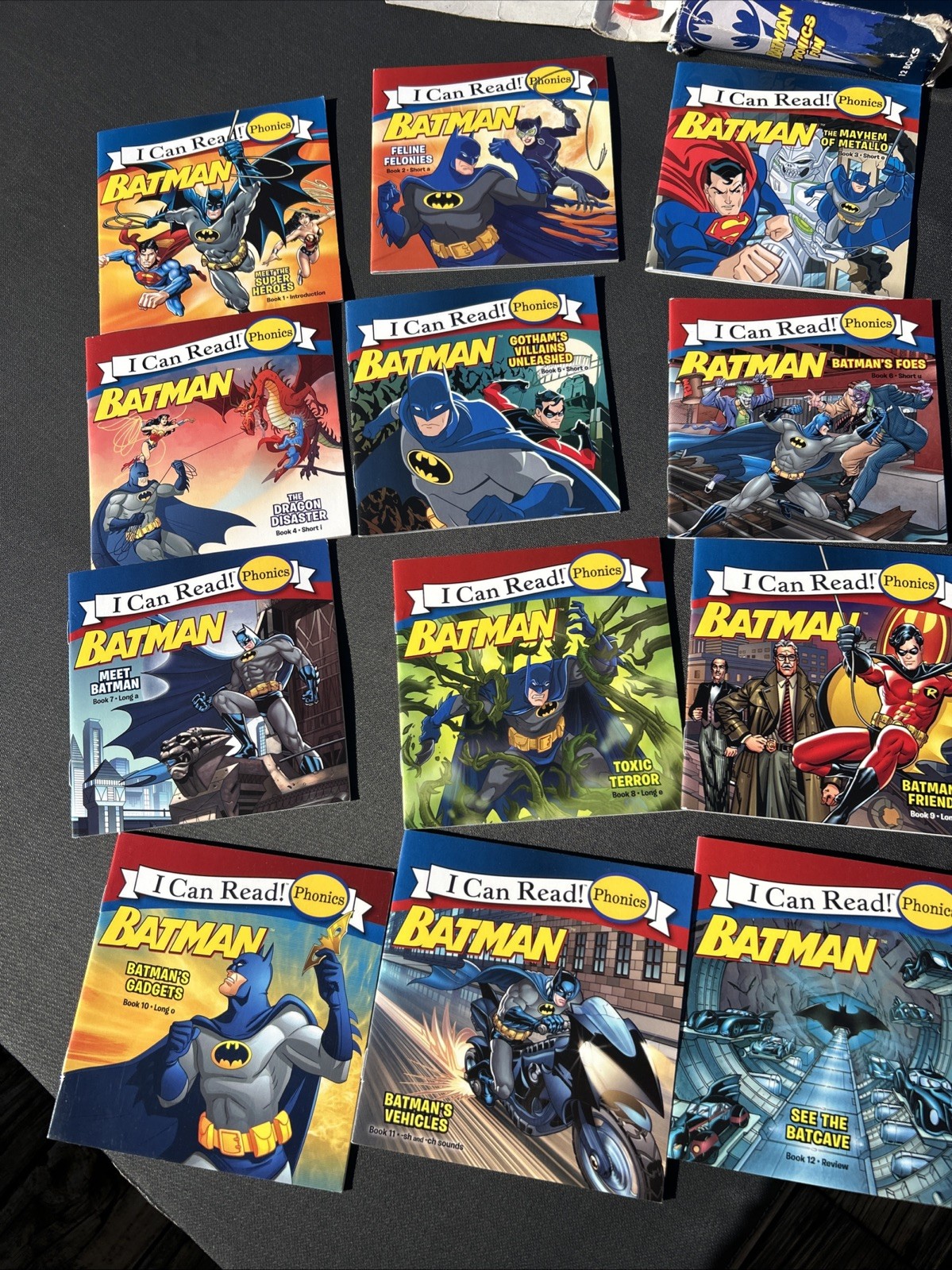 BATMAN Phonics Fun! 2011 I Can Read! Phonics Complete with all 12 Books Rosen