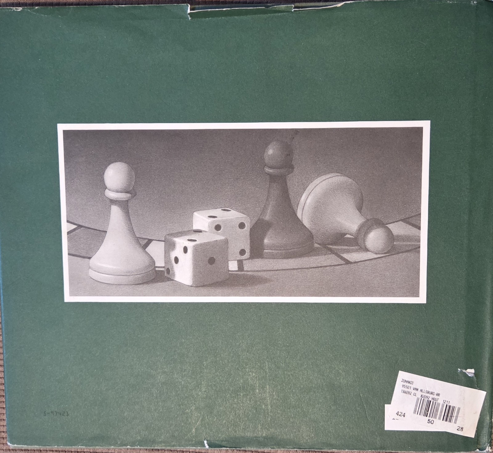 SIGNED JUMANJI by Chris Van Allsburg 1st Edition 1st Print 1981 Autographed 1992