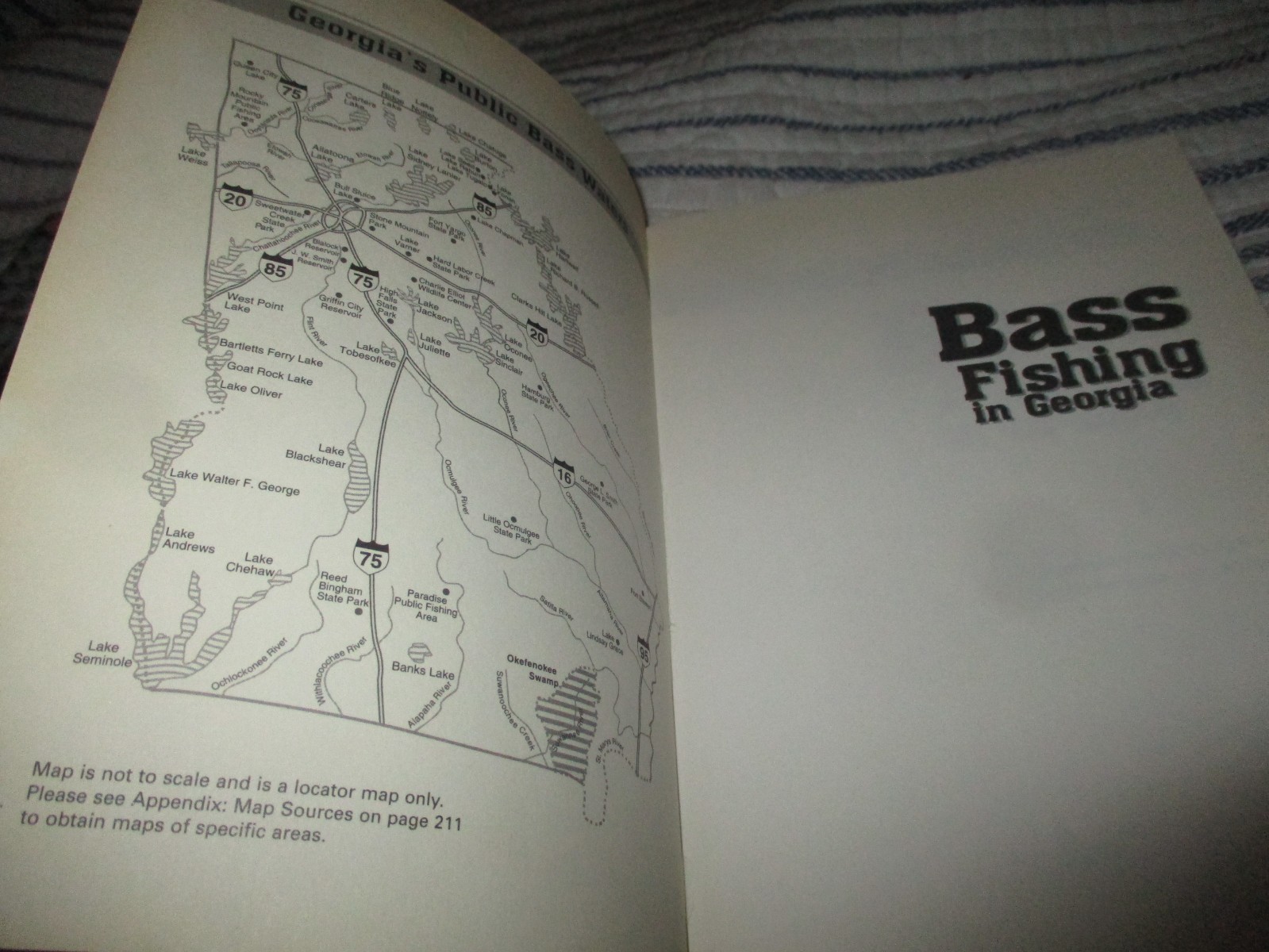 Bass Fishing in Georgia Guide Jimmy Jacobs SC NEW 1st Ed Lakes Rivers Reservoirs