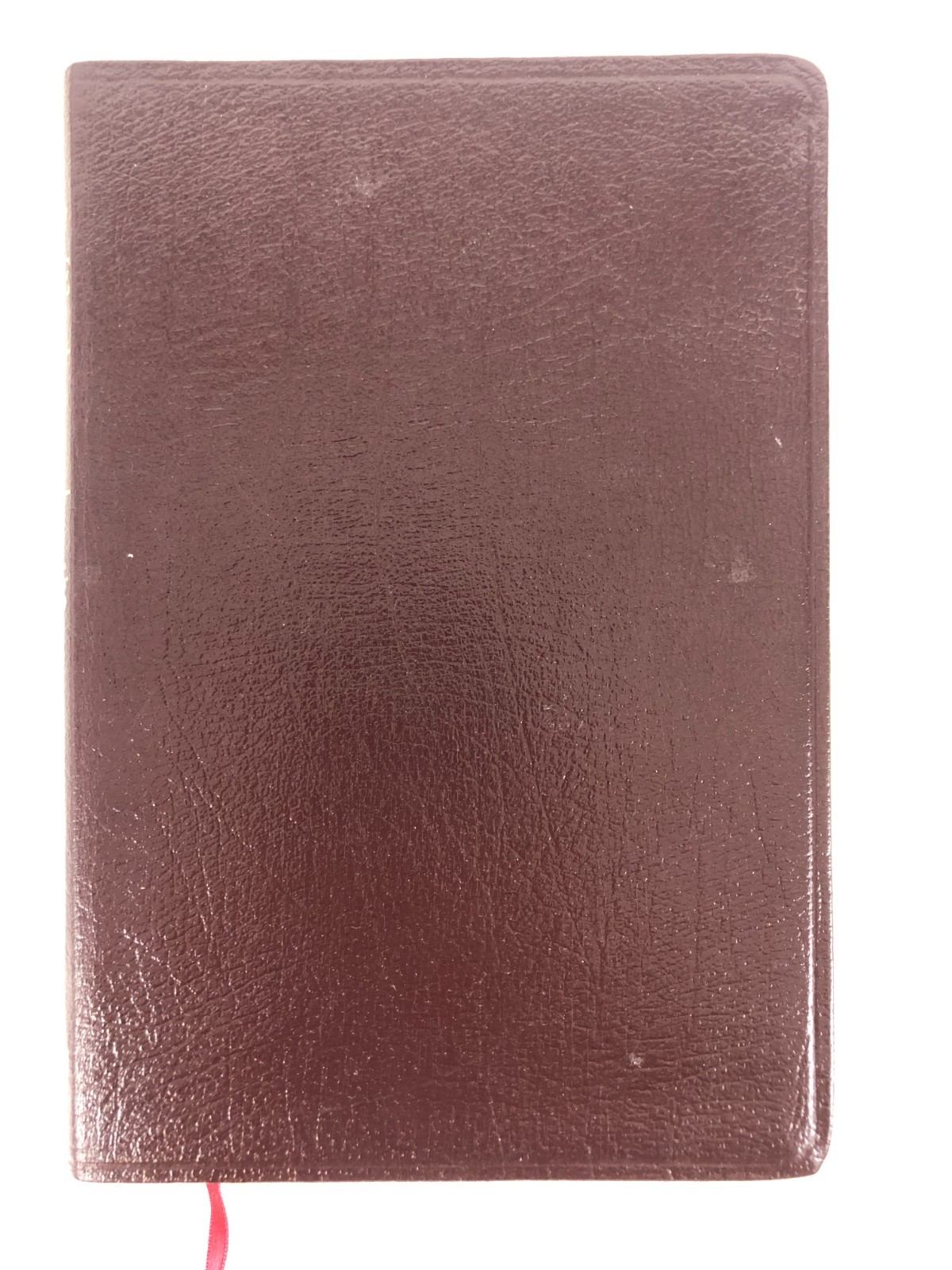 *VG+ unmarked* NASB Minister’s Bible Burgundy Leather Center Column Hendrickson