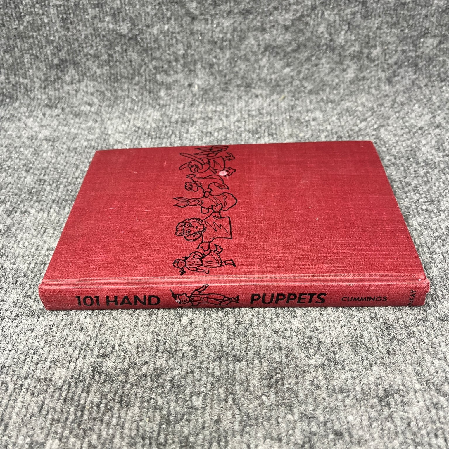 101 Hand Puppets Richard Cummings 1962 Fifth Printing Crafts Performing Arts