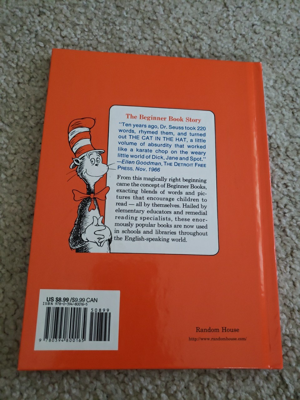 Dr. Seuss – Green Eggs and Ham Hardcover Beginner Books Illustrated Like New