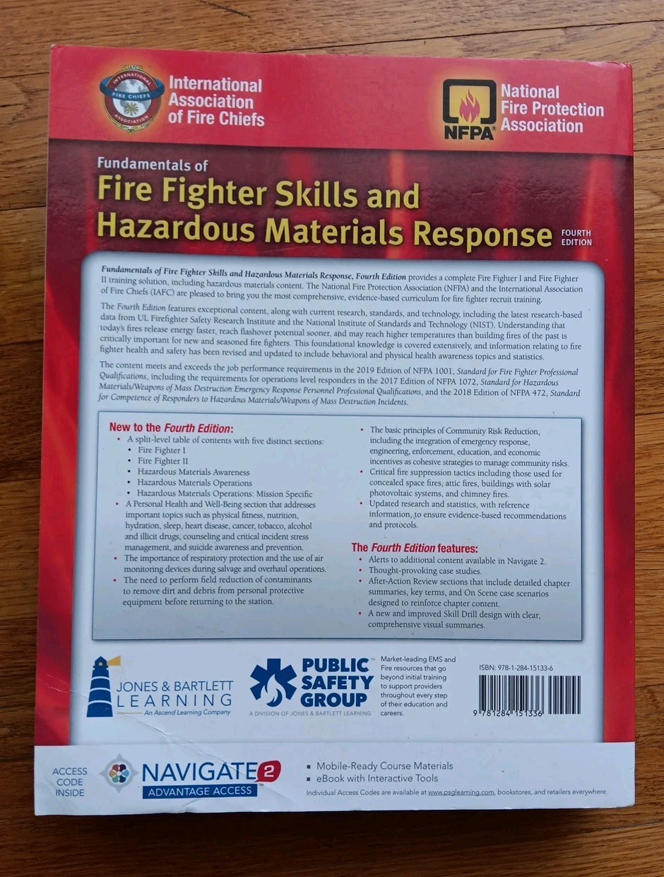 Fundamentals of Fire Fighter Skills/Hazardous Materials Response 4e UNUSED CODE