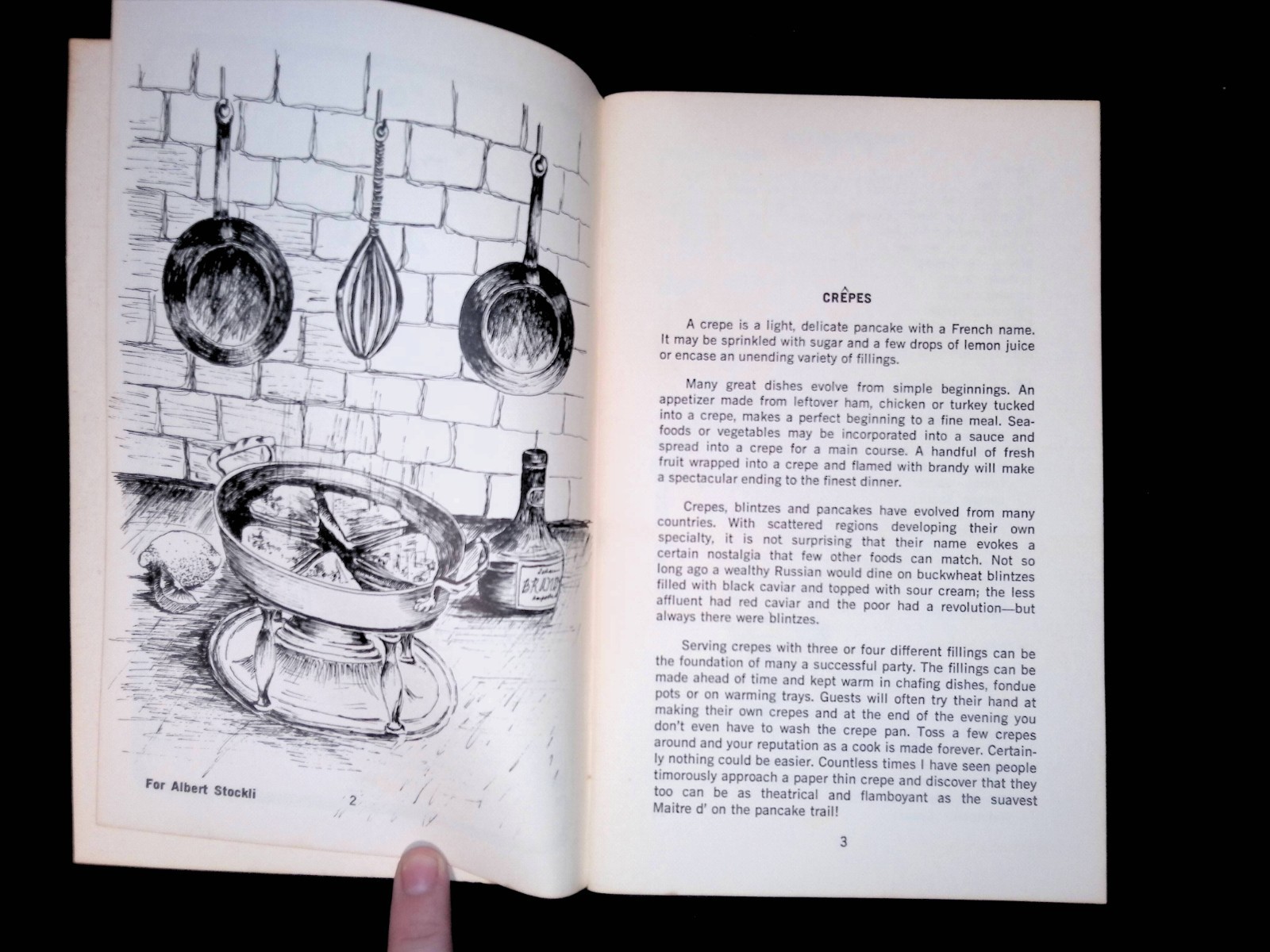 Crepes & Flaming Desserts Irena Chalmers Potpourri Press Recipe Booklet
