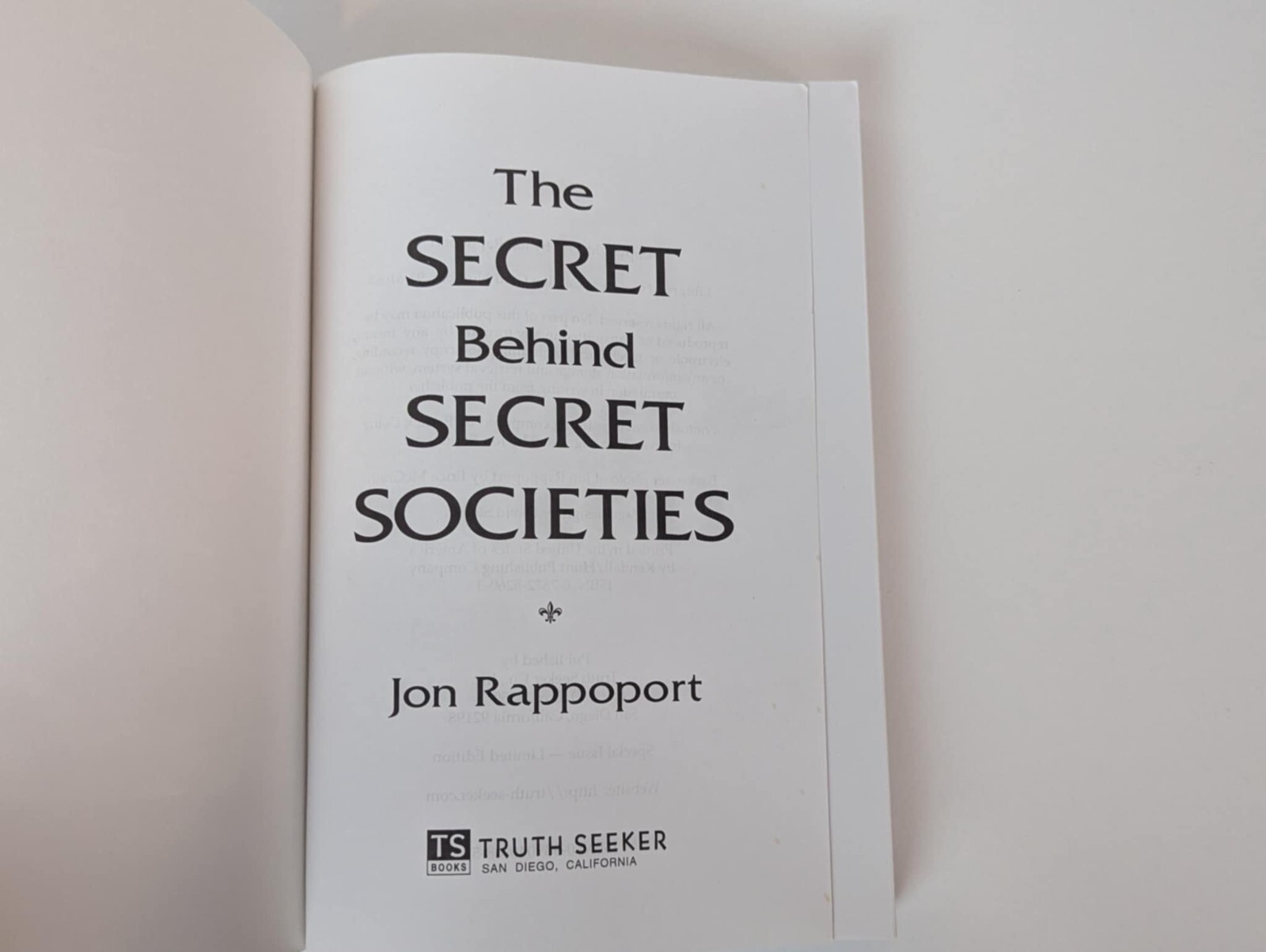 Secret Behind Secret Societies : Liberation of the Planet Special Issue Limited