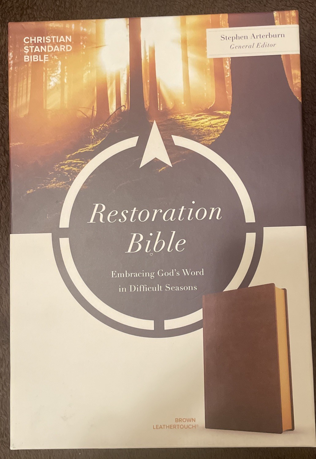 CSB Restoration Bible, Brown Leather-touch: Thumb-indexed