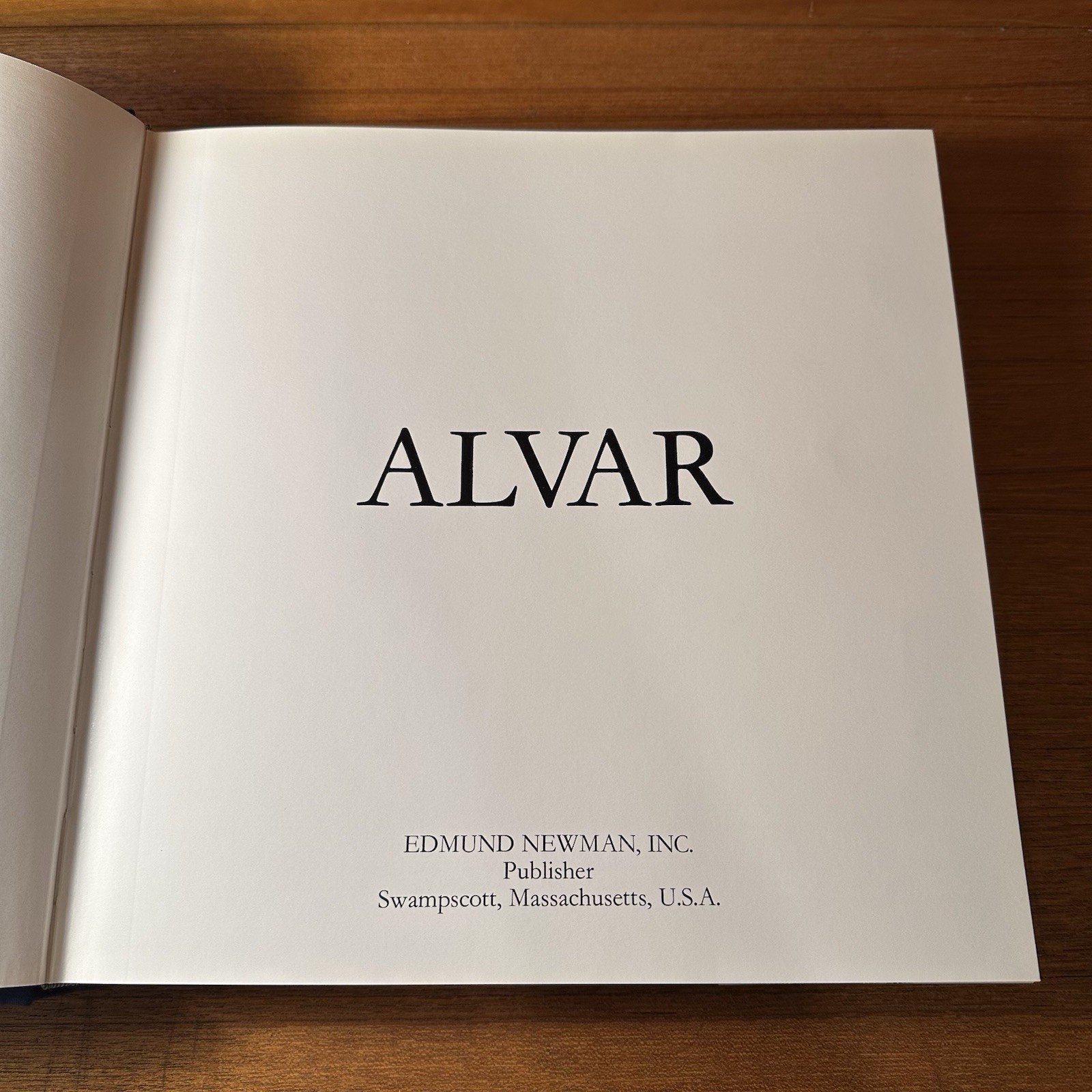 “ALVAR” Edmund Newman – 1982 Illustrated Hardcover Art Coffee Table Book