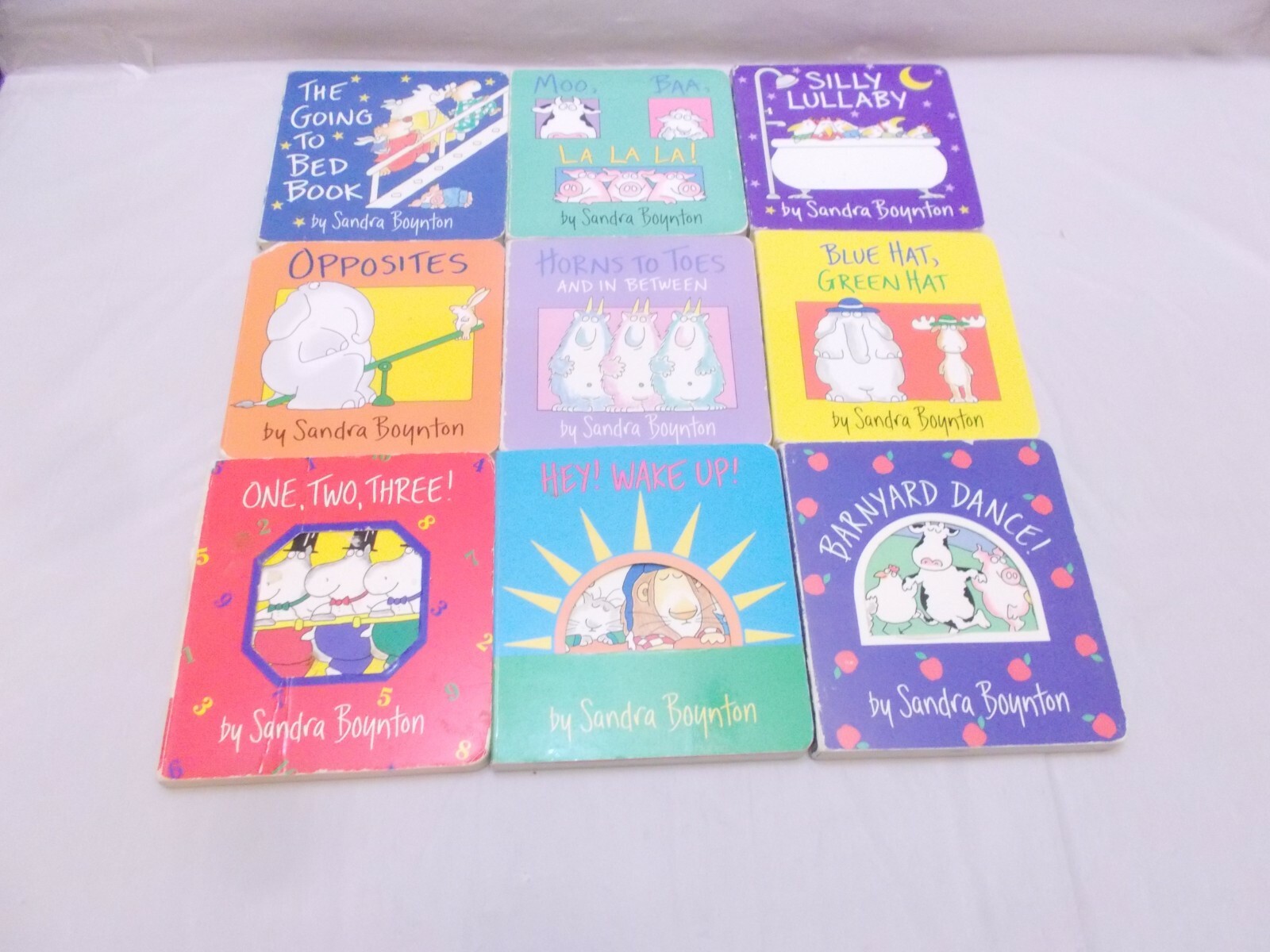 26 BOARD BOOKS SANDRA BOYNTON PLUS BEAR LADYBUG FIRAFFES BABY TIGER SILLY