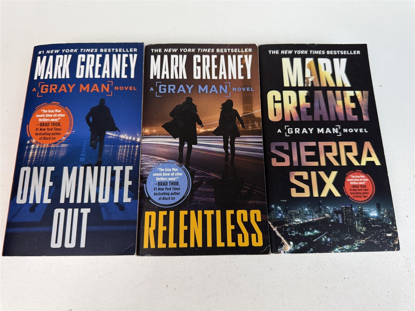 Mark Greaney Lot 1st 14 Gray Man Paperbacks Gray Man to Midnight Black