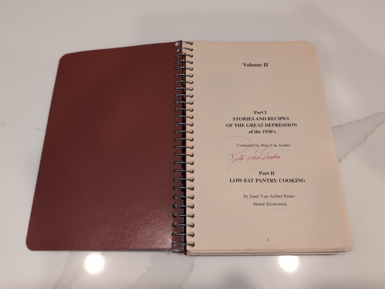 1st Ed 3rd Print V2 Stories And Recipes Of The Great Depression of the 1930s