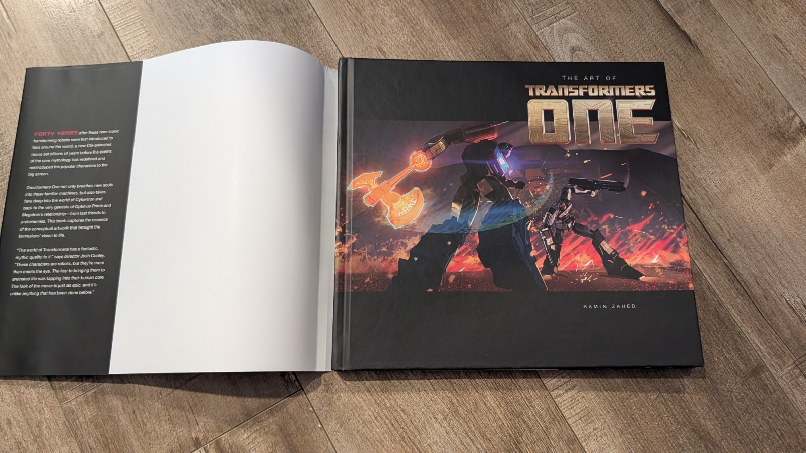 The Art of Transformers One Hardcover book Ramin Zahed Rare