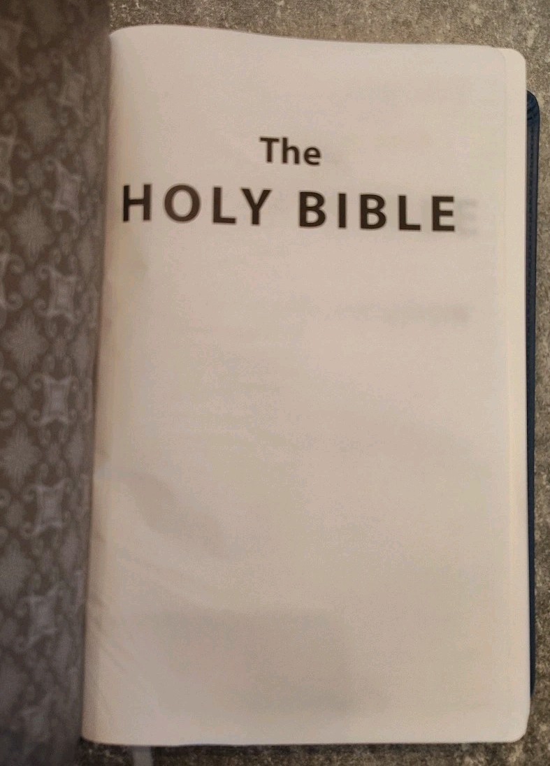 Blue & Grey Leather Holy Bible King James Version Hendrickson Bibles 2015