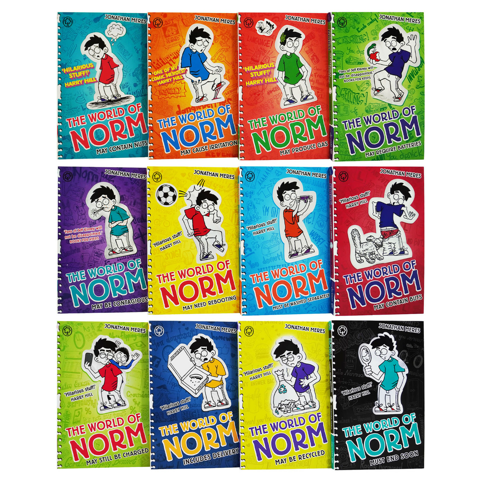 The World of Norm Collection 12 Books Box Set by Jonathan Meres – Ages 6-11 – PB