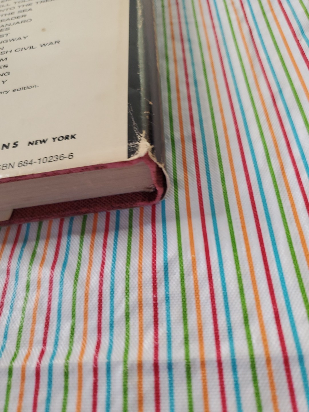 “A Farewell to Arms” by Ernest Hemingway (1969) Scribner – Vintage Hardback