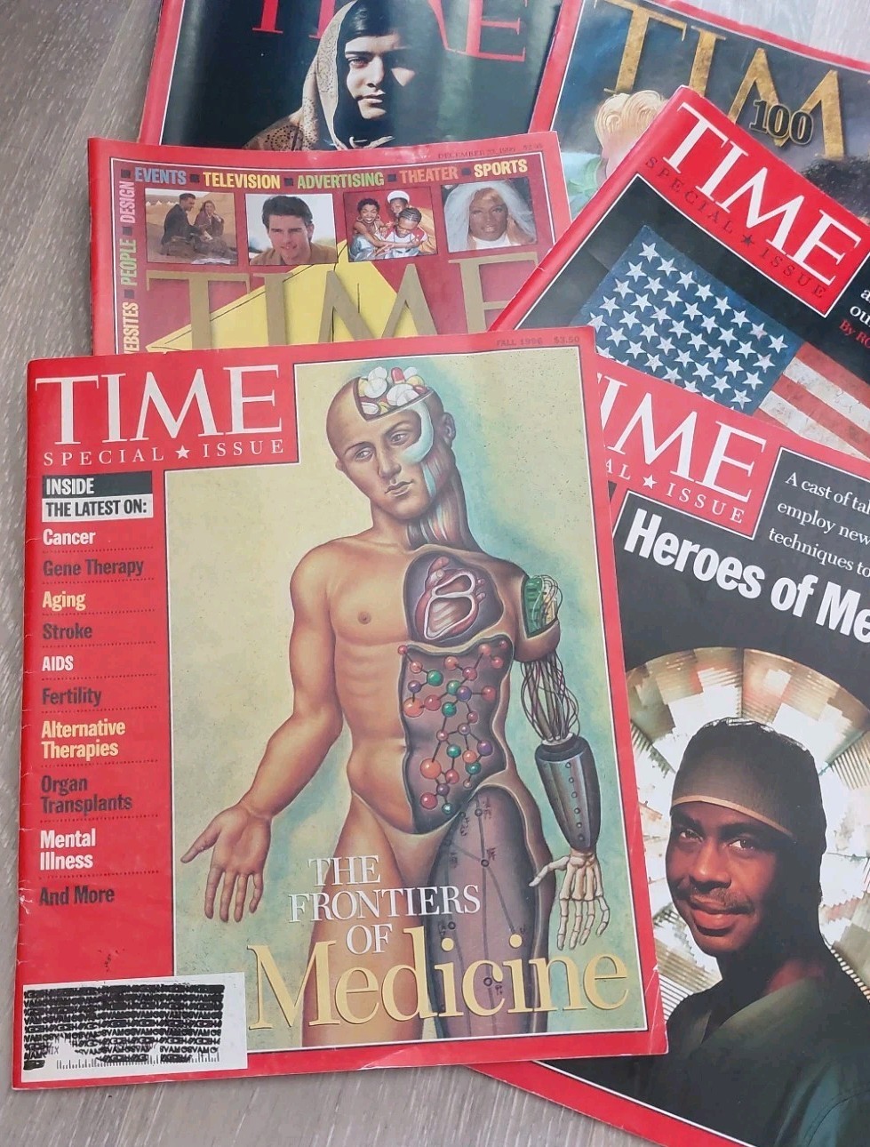 LOT of 6 Time Magazine 100 Artists Entertainers of Century, Frontiers Medicine