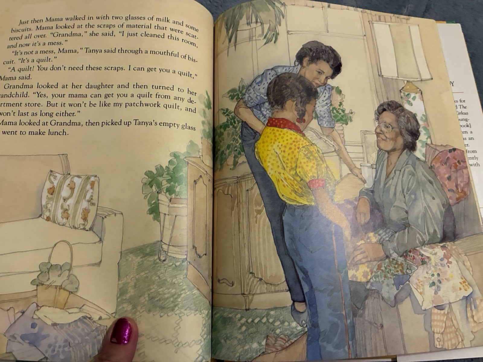 The Patchwork Quilt by Valerie Flournoy 1985 Signed