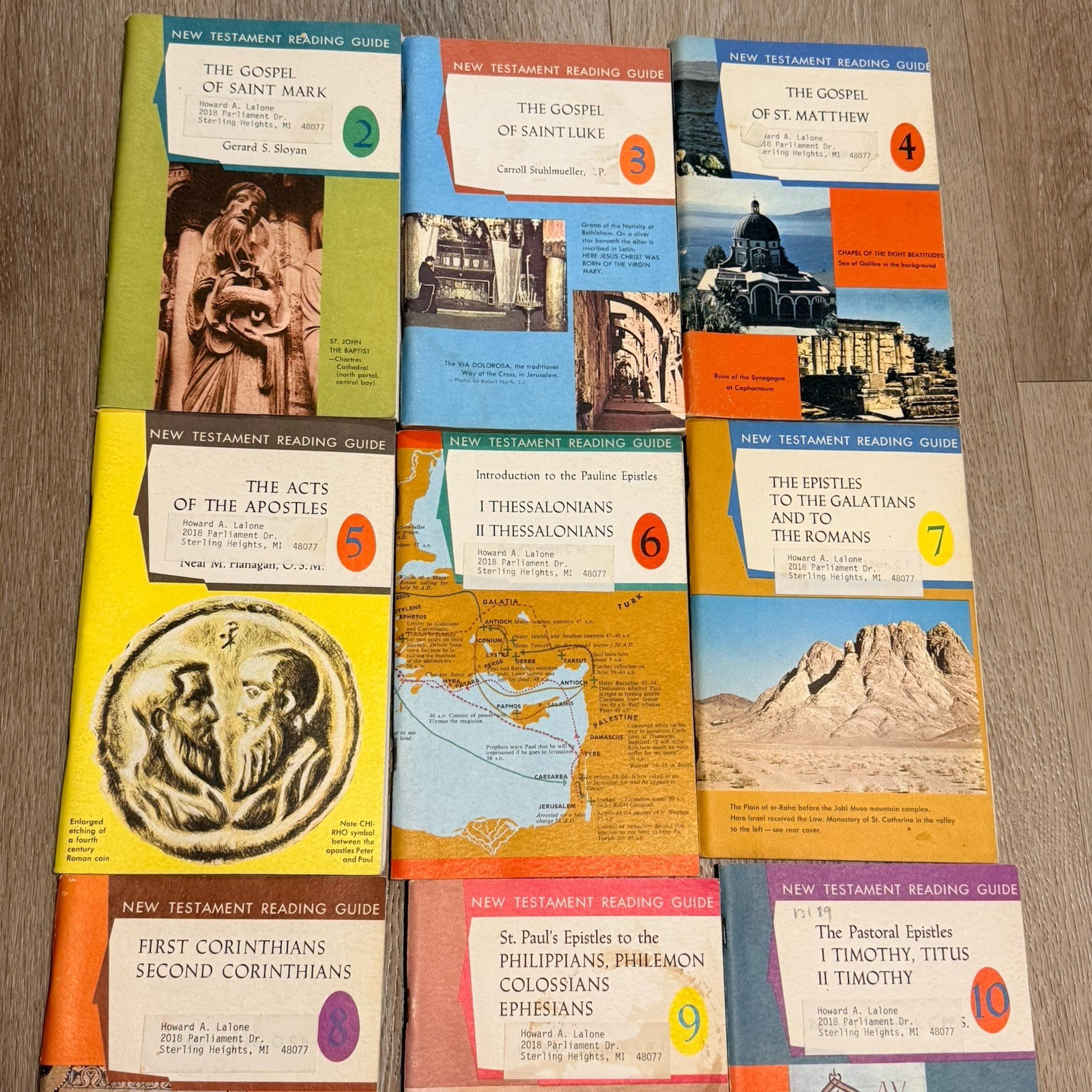 The Liturgical Press New Testament Reading Guides 2-10 Paperback Vintage Bible