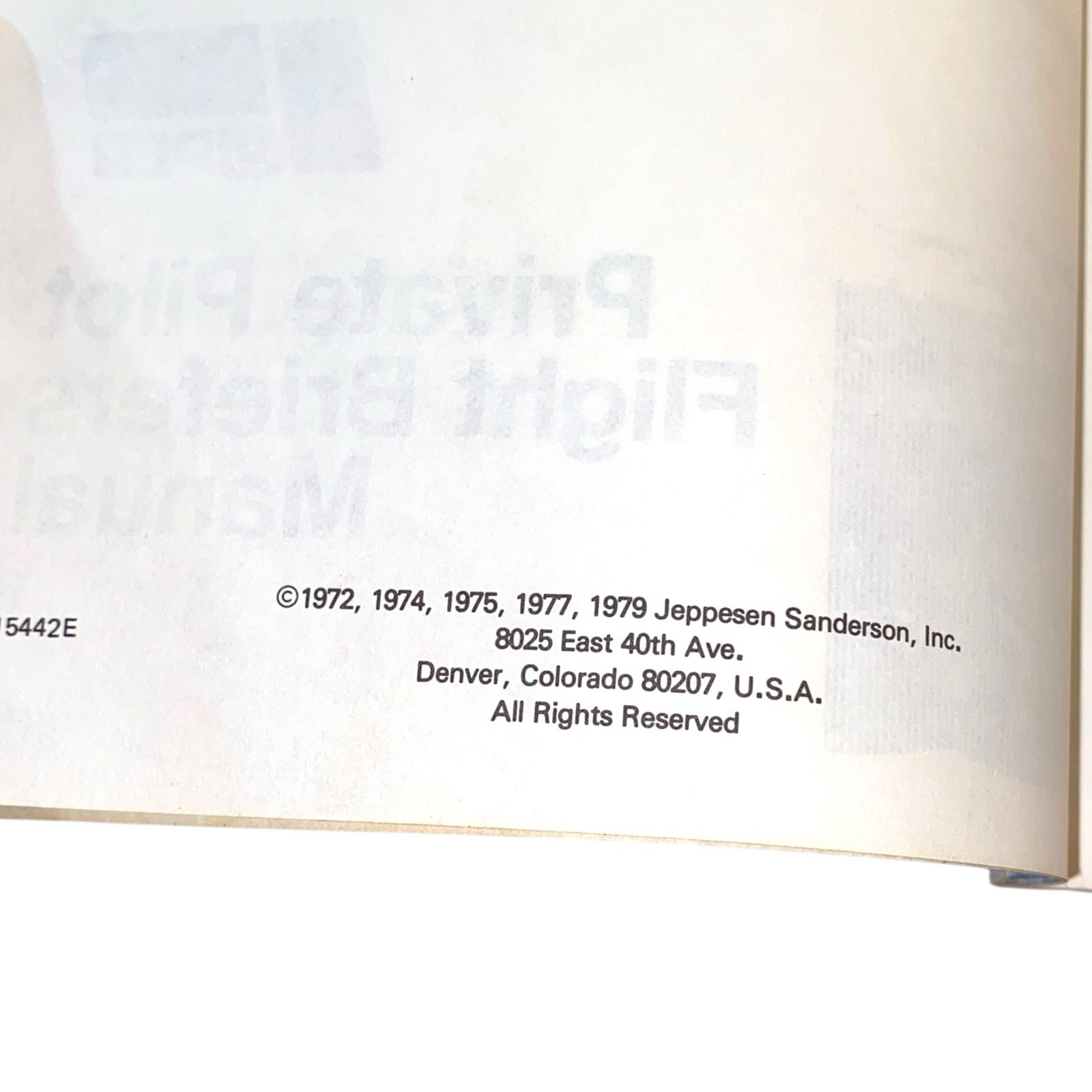 Piper Private Pilot Fight Briefers Manual by Piper – 1979 Paperback Illustrated