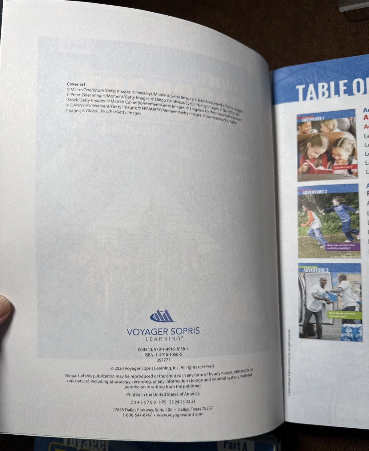 2020 Voyager Passport B Part A & B Student Book Home School Early Education NEW