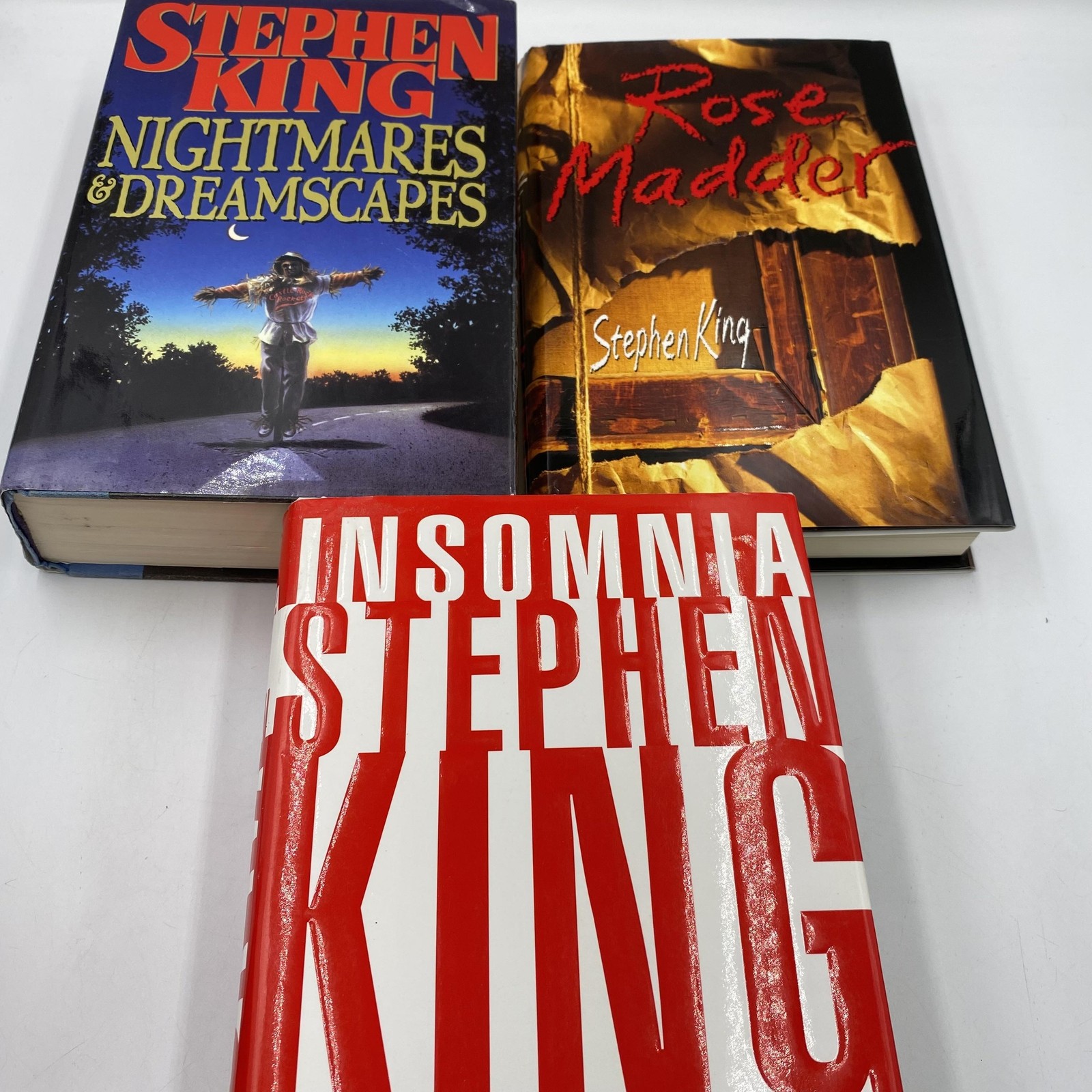 Vintage Stephen King Nightmares Dreamscapes Rose Madder Insomnia Lot 3 HC Horror