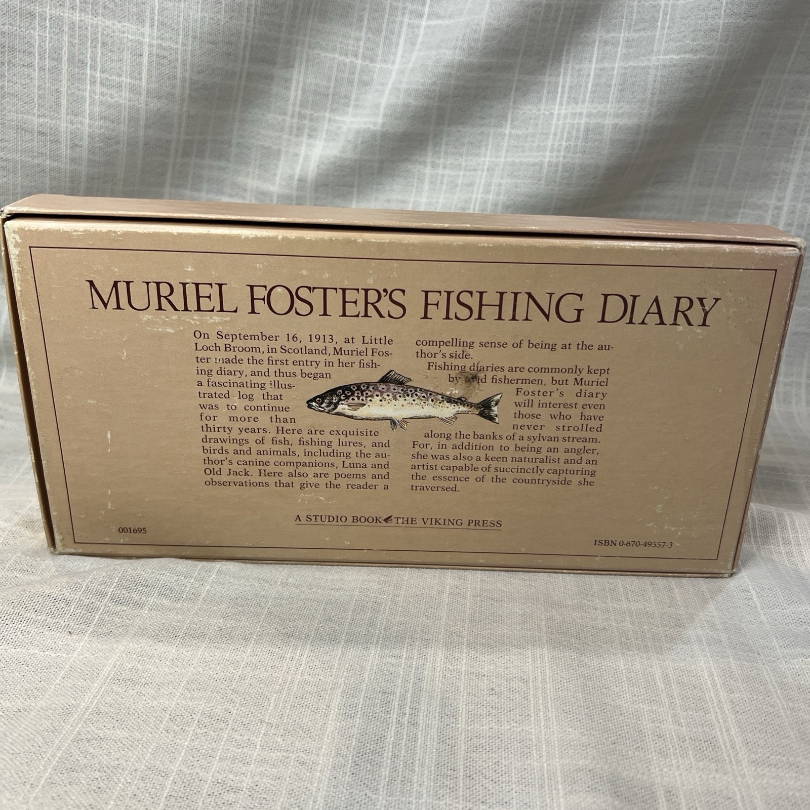 Muriel Foster’s Fishing Diary (A Studio Book) by Patricia King Hardcover w/ Box