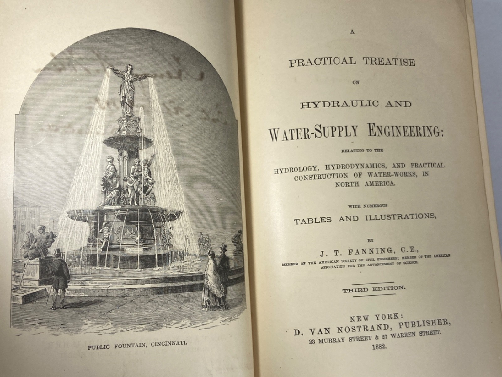A Practical Treatise on Hydraulic and Water-Supply Engineering c. 1877 Fanning