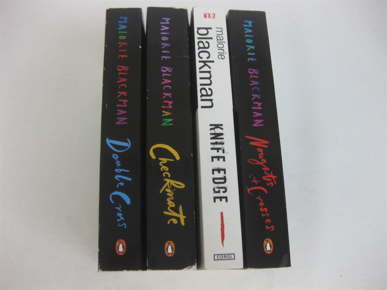 Malorie Blackman Lot 1st 4 Noughts and Crosses Knife Edge Checkmate Double Cross