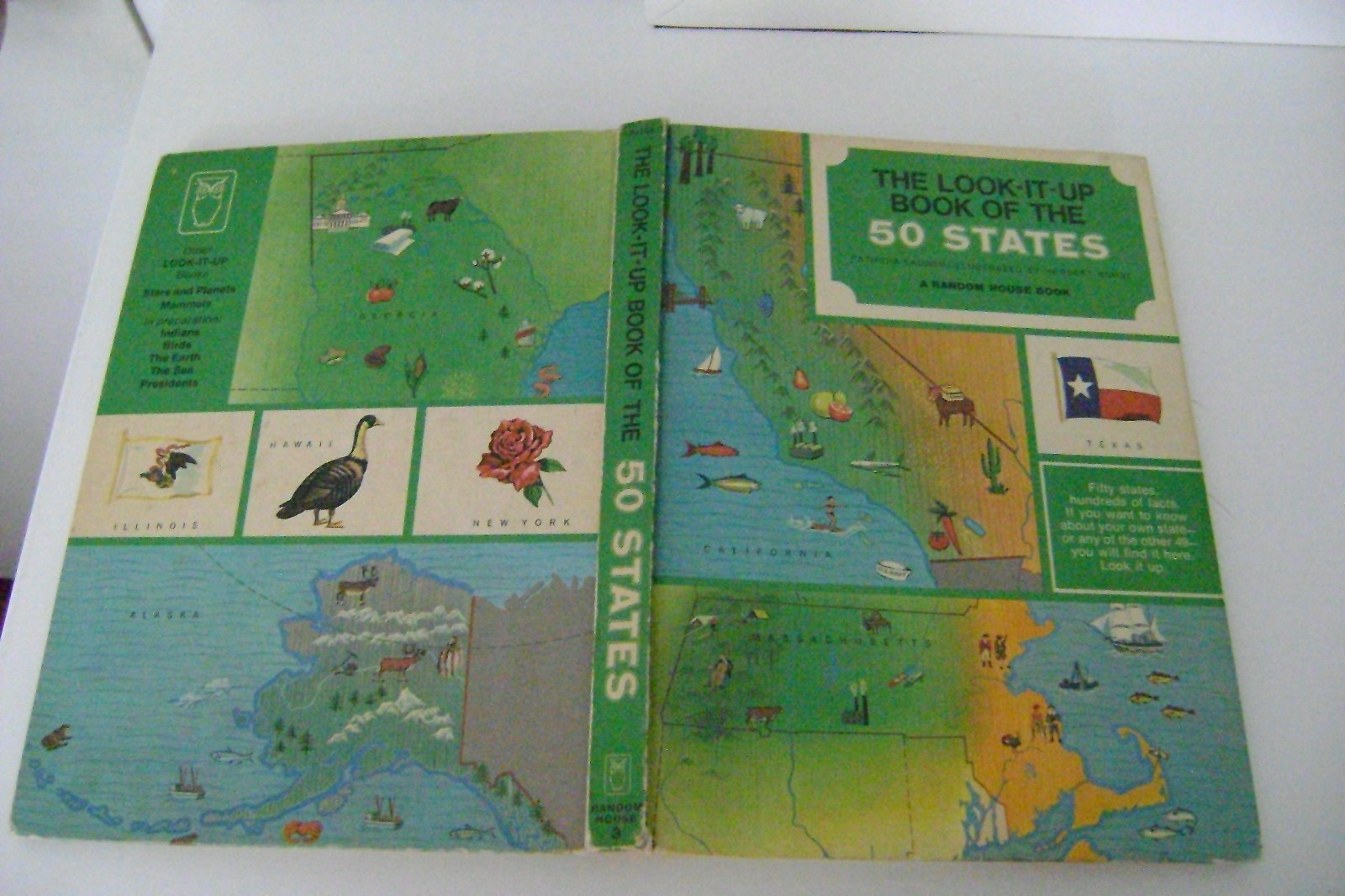 1967 The Look-It-Up Book of the 50 States, Lauber, Vintage Geography Book