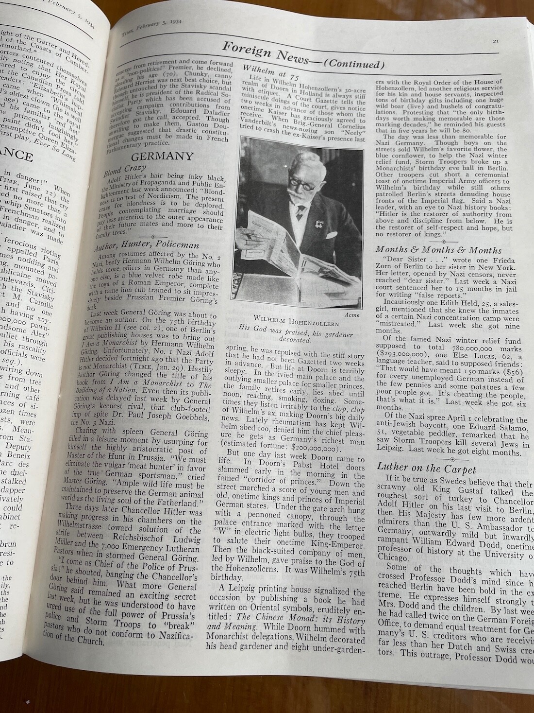 TIME Magazine – Bound Volume – January-June 1934 – Rare Original!