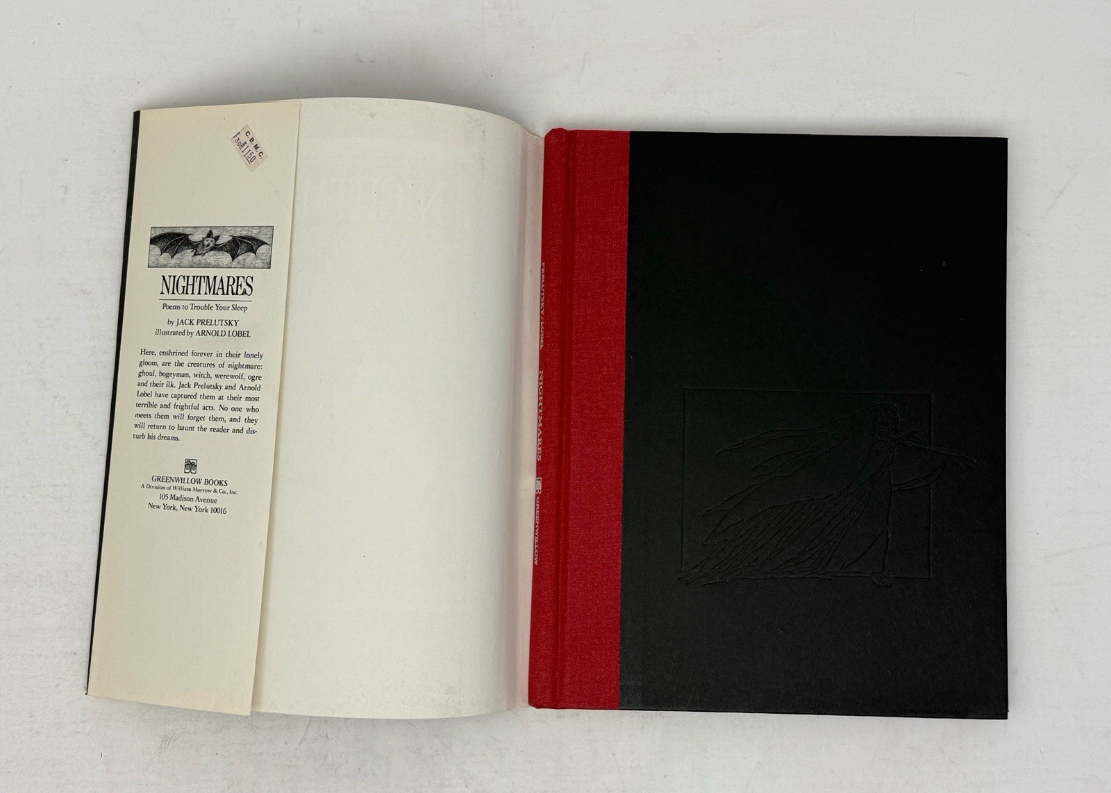 Nightmares Poems to Trouble Your Sleep Jack Prelutsky Lobel 1977 1st Ed HC DJ
