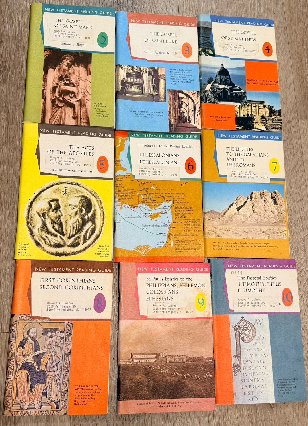 The Liturgical Press New Testament Reading Guides 2-10 Paperback Vintage Bible