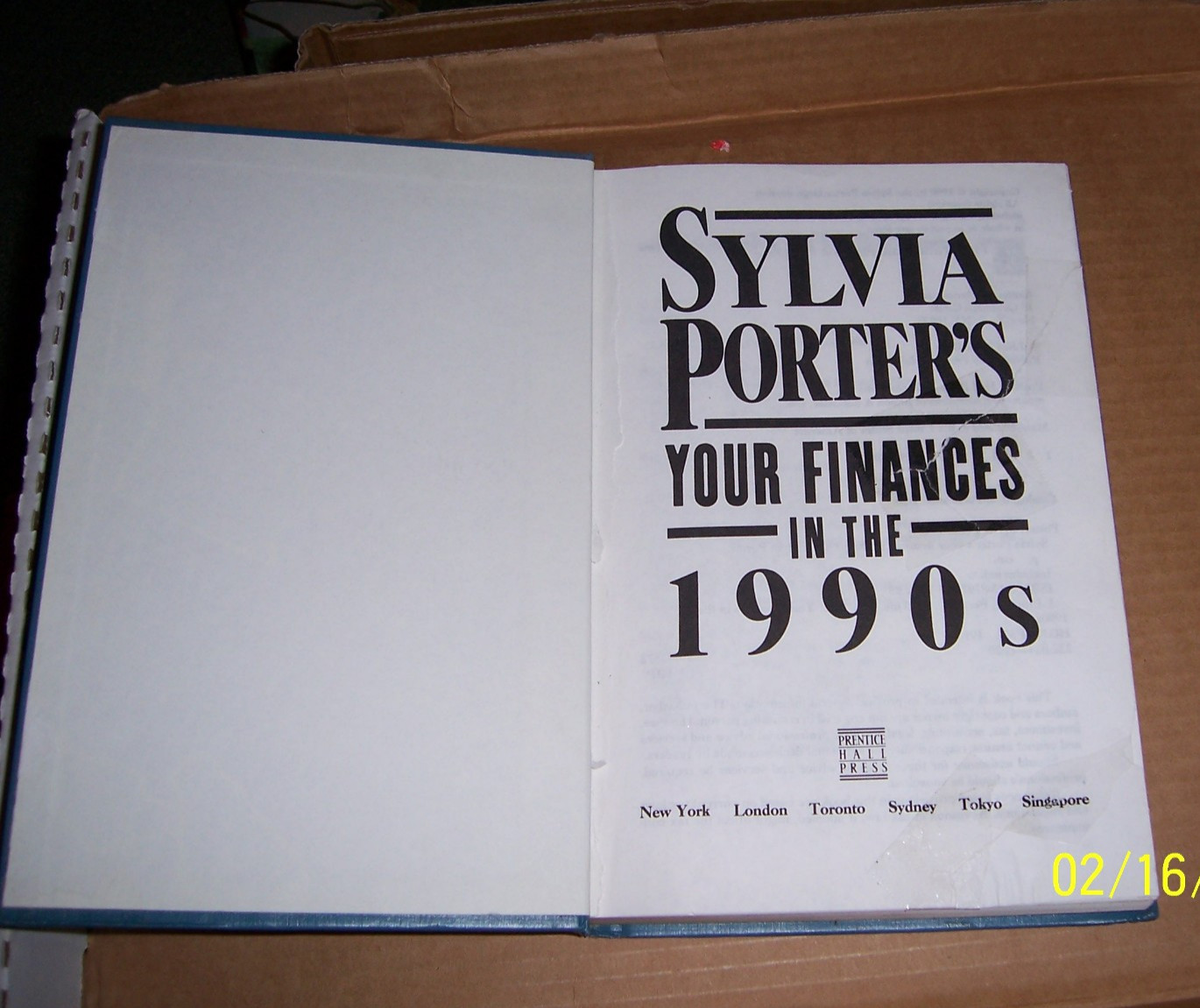 Sylvia Porter’s Your Finances … by Sylvia Porter~ Pages 34HC-Missing DJ