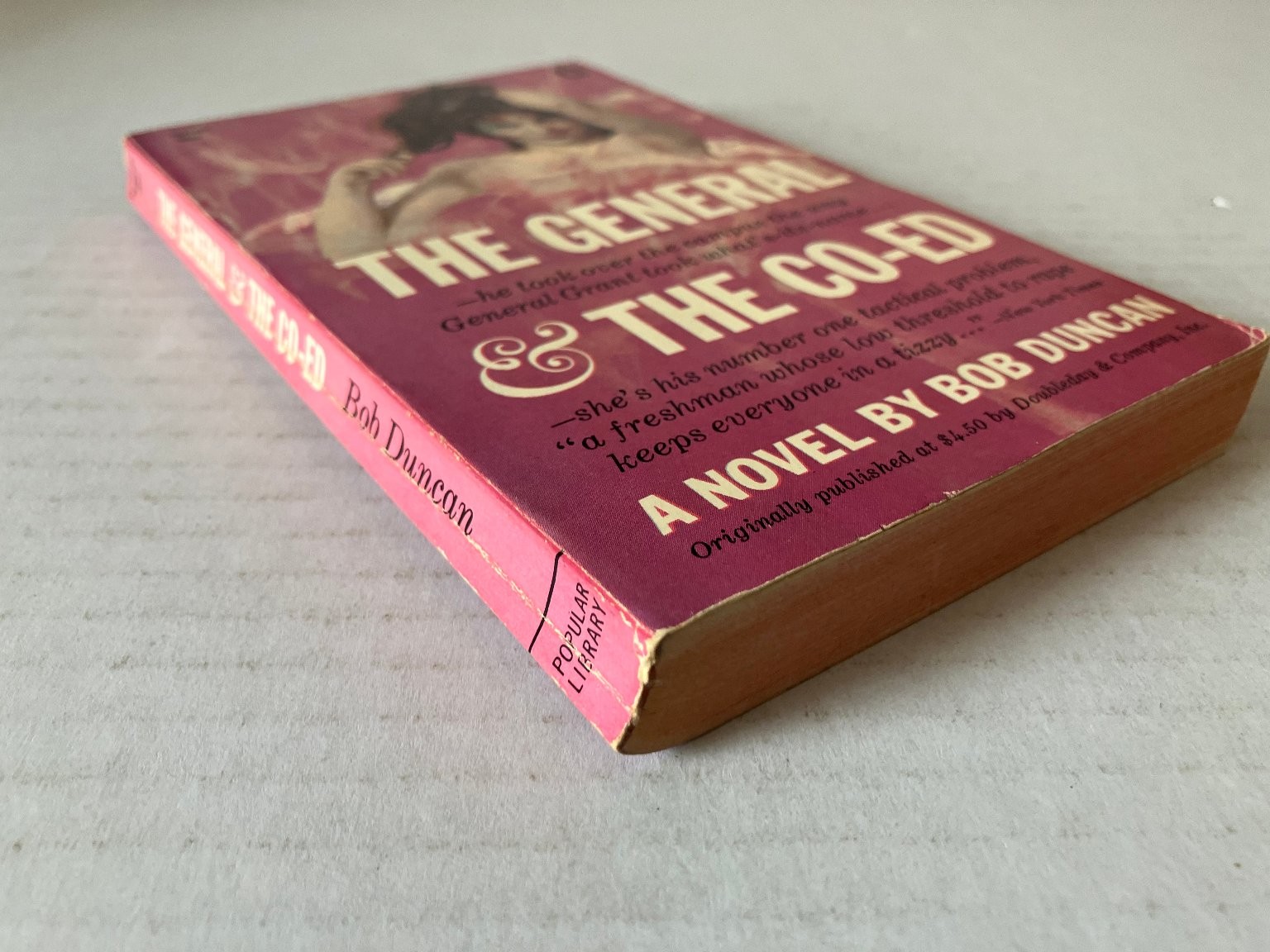 The General & The Co-Ed Bob Duncan 1964 Popular Library Vintage Pulp Fiction PB