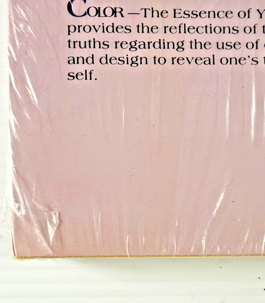 Color The Essence of You Suzanne Caygill HC 1980 Sealed/Partial Wrap