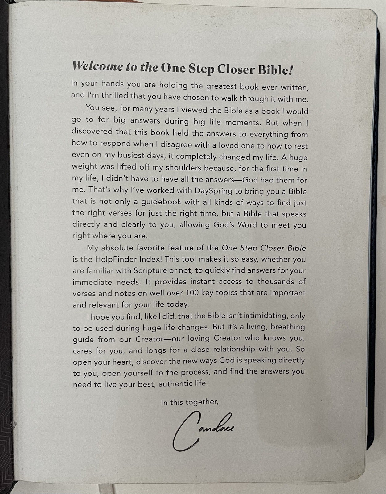 One Step Closer Bible NLT Navy Blue Candace Cameron Bure – Red Letter