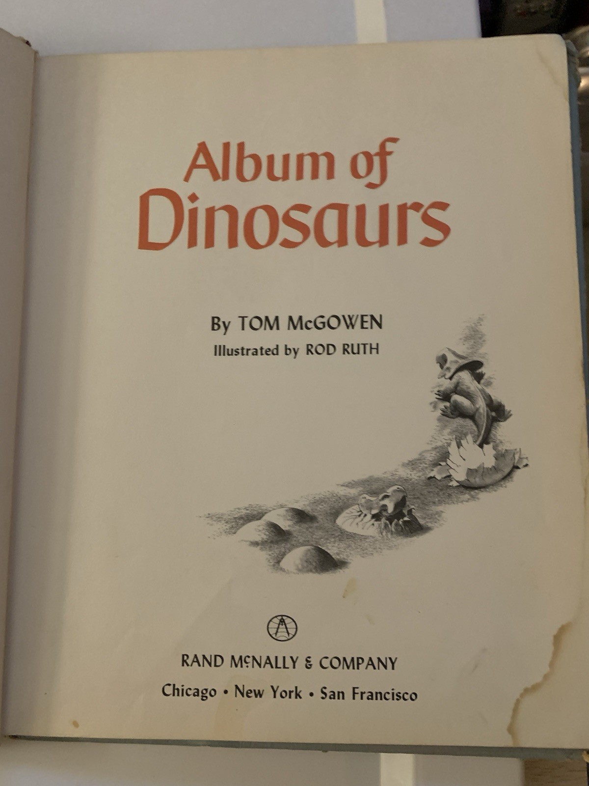 Album of Dinosaurs by Tom McGowen (1972, Hardcover)