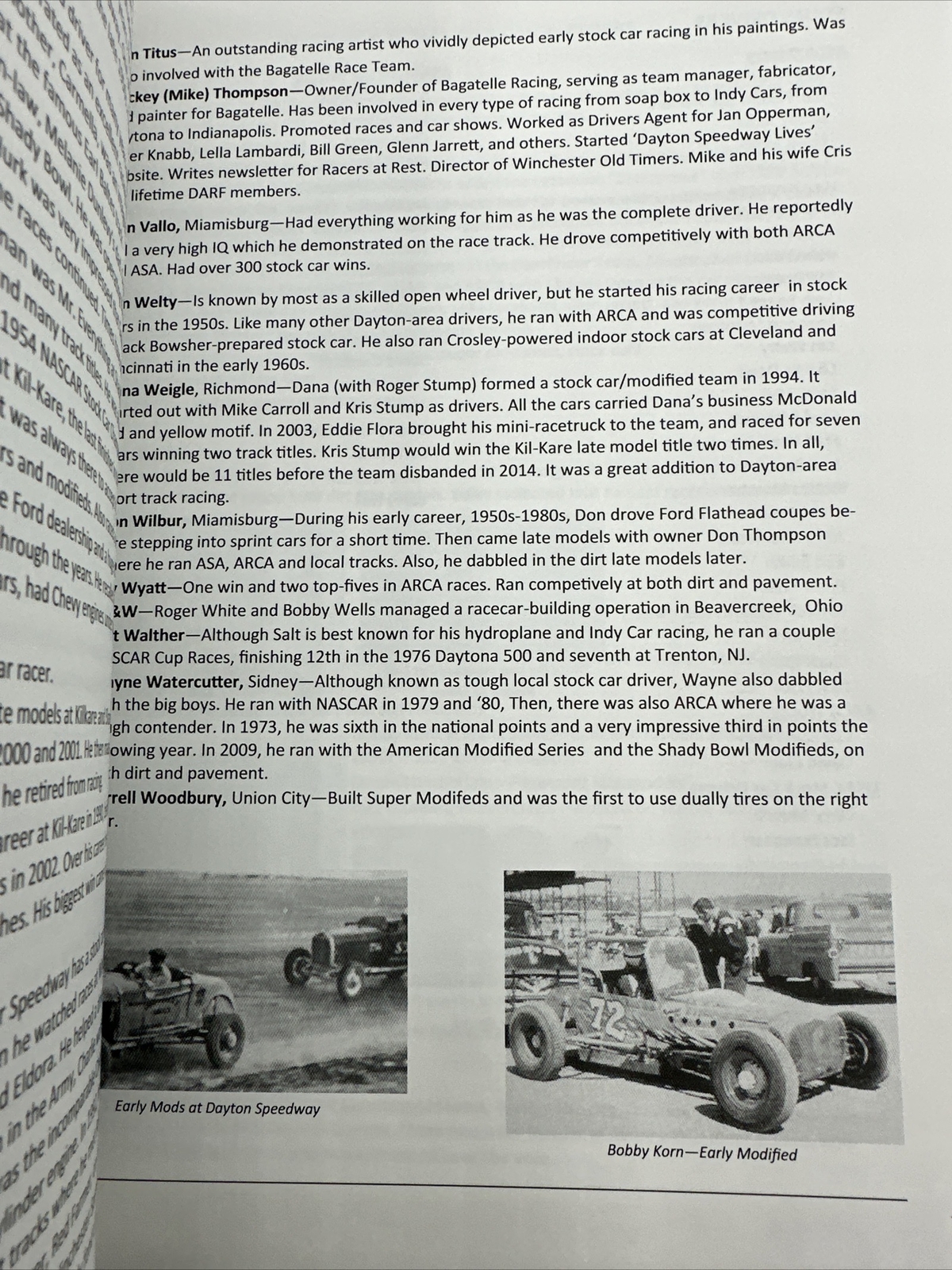 Dayton Ohio Race Town Signed Bill Holder 3rd Edition Paperback Rare 134 Pages
