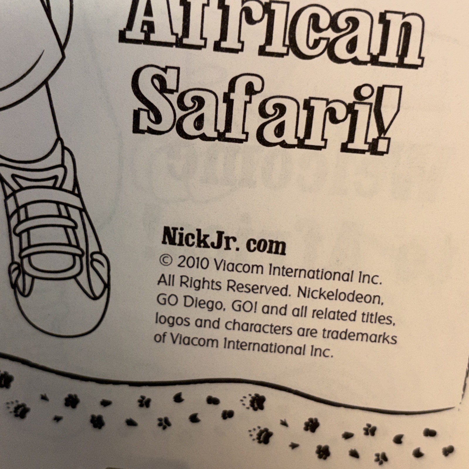 Nickelodeon Go Diego Go African Safari Activity Book Includes Over 30 Stickers
