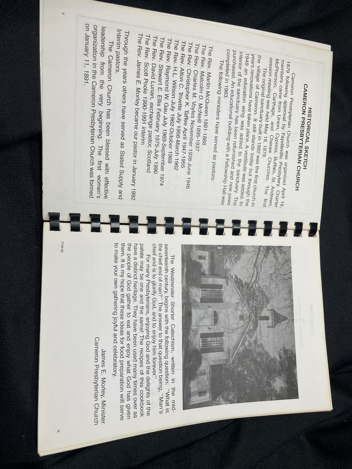 Our Cherished Recipes: Cameron Presbyterian Church, North Carolina ’92 Cookbook