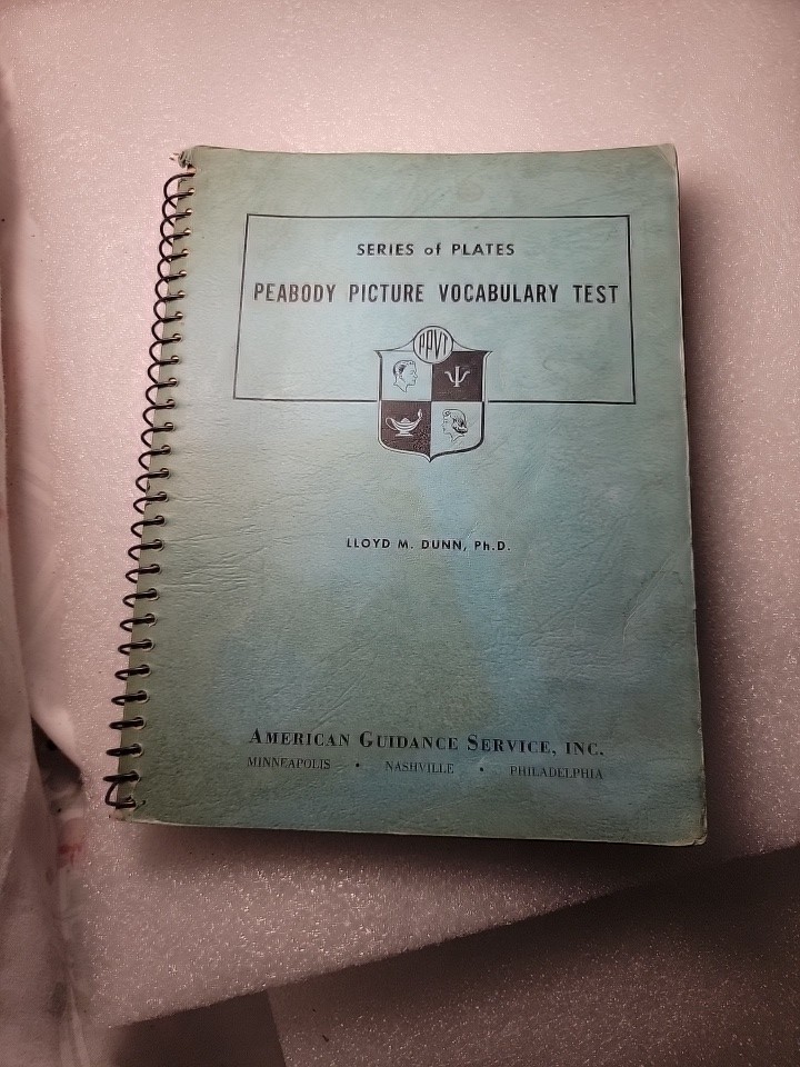 PPVT: Peabody Picture Vocabulary Test- Form L, Revised Edition