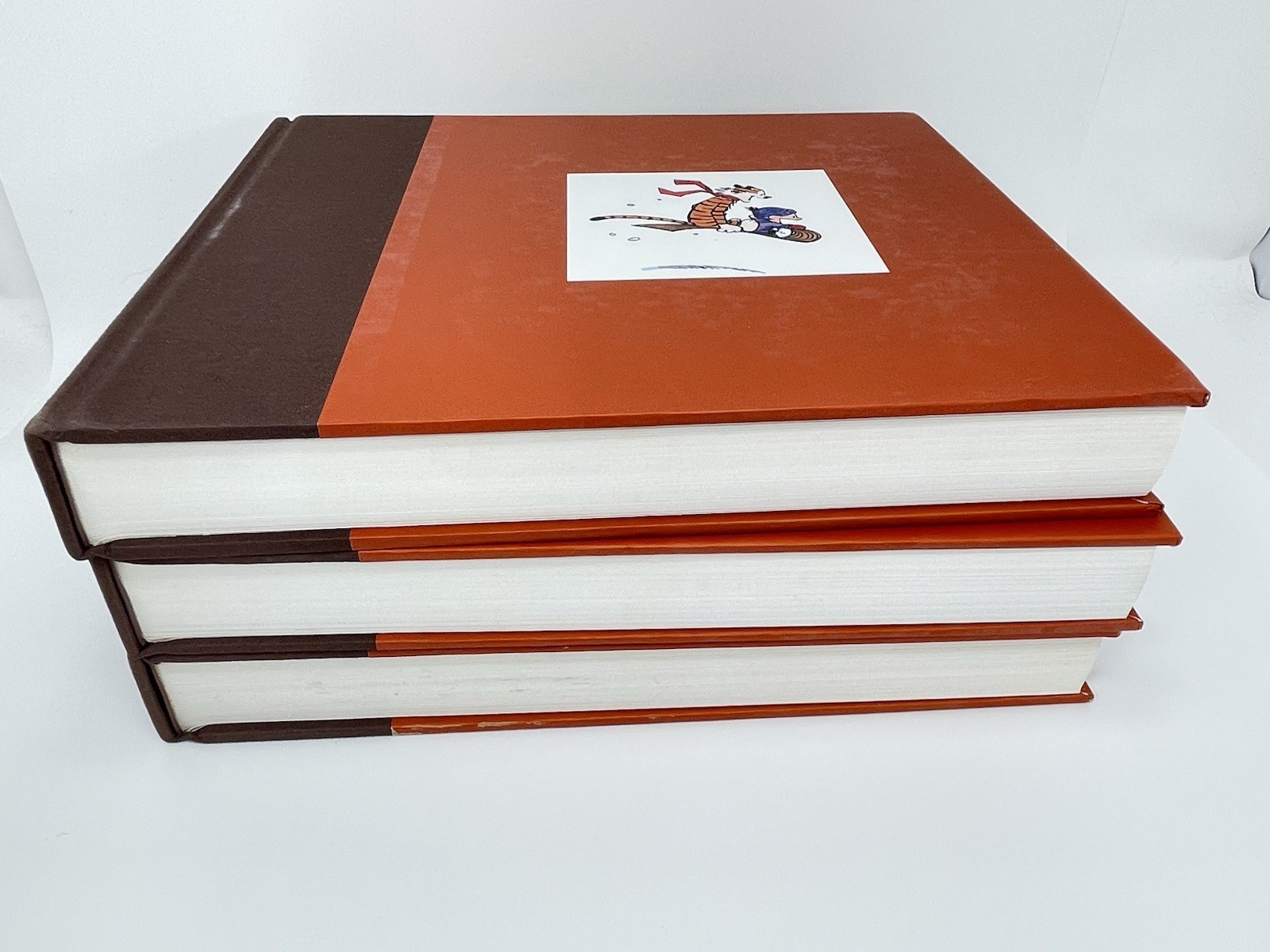 Vtg Complete Calvin and Hobbes 3 Volume Hardcover 1st Ed. Bill Watterson Cover
