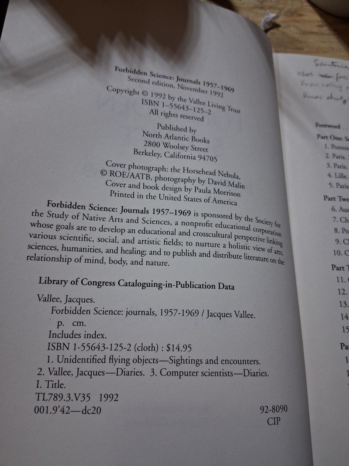 Forbidden Science: Journals 1957-1969 – Hardcover Good Condition second edition