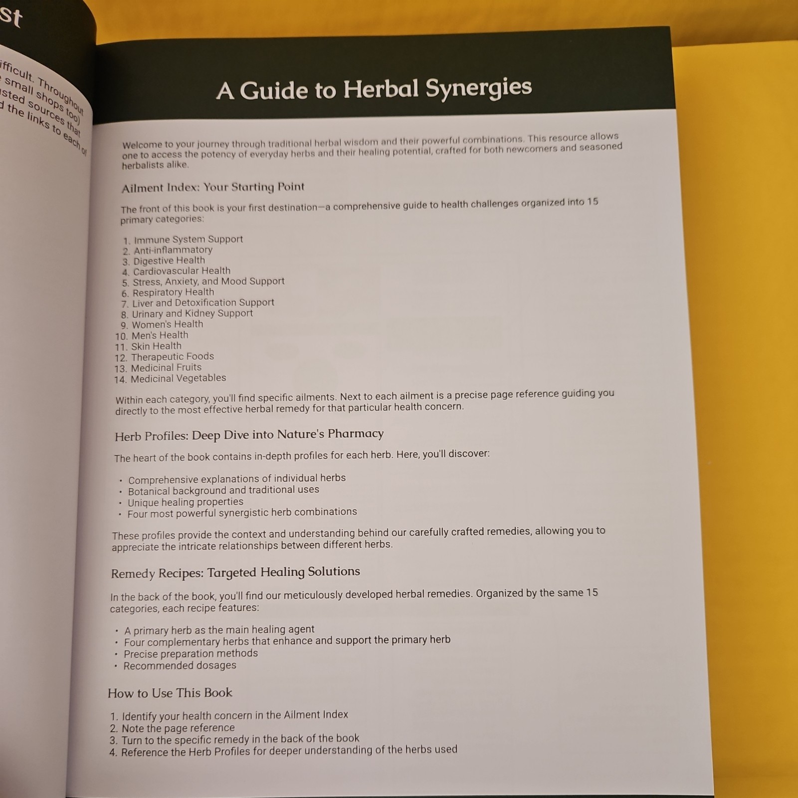 Herbal Synergies: A Guide To Healing Common And Chronic Ailments