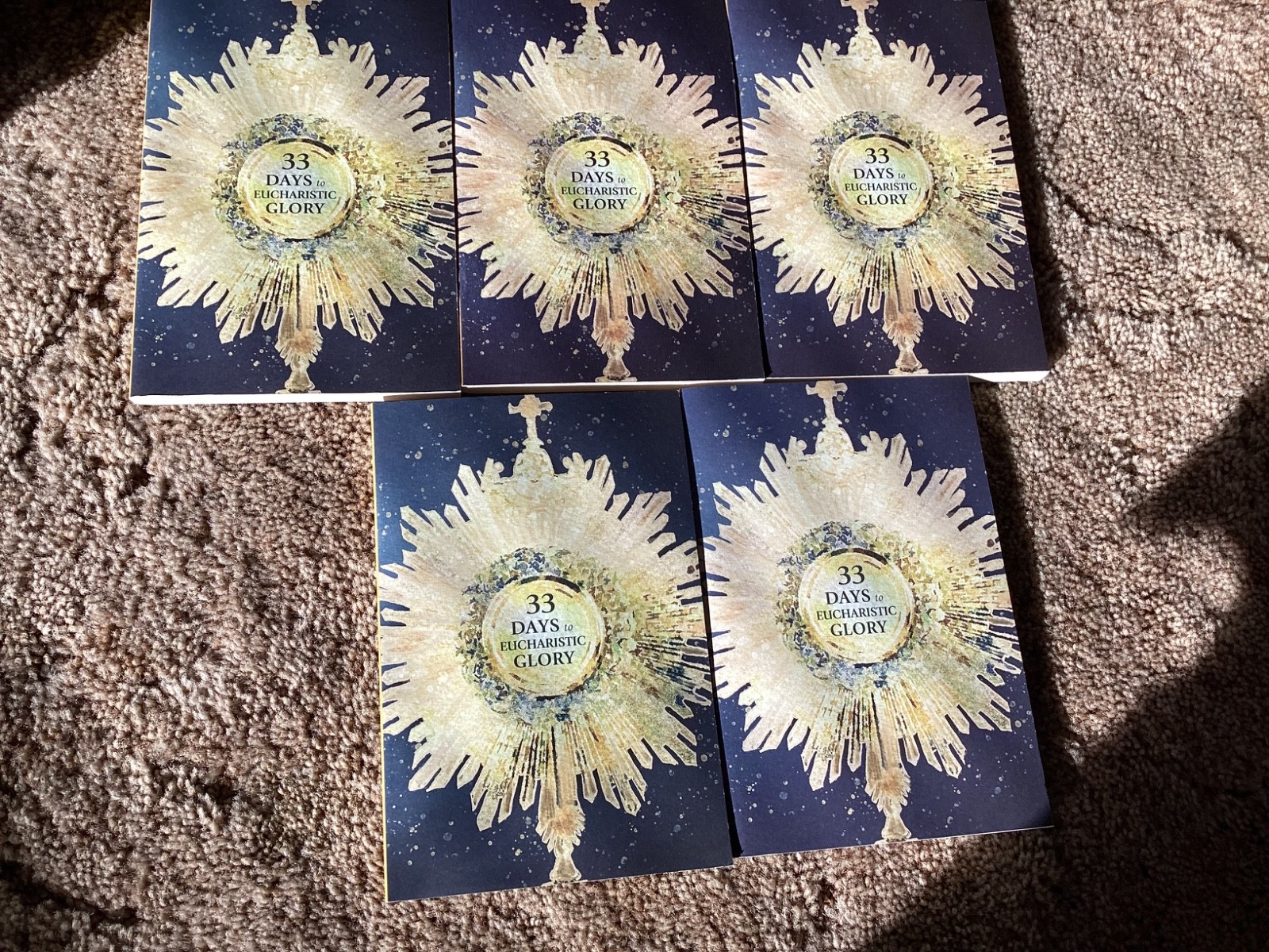 Lot of 5 – 33 DAYS TO EUCHARIST GLORY 152 PAGES Religious Books