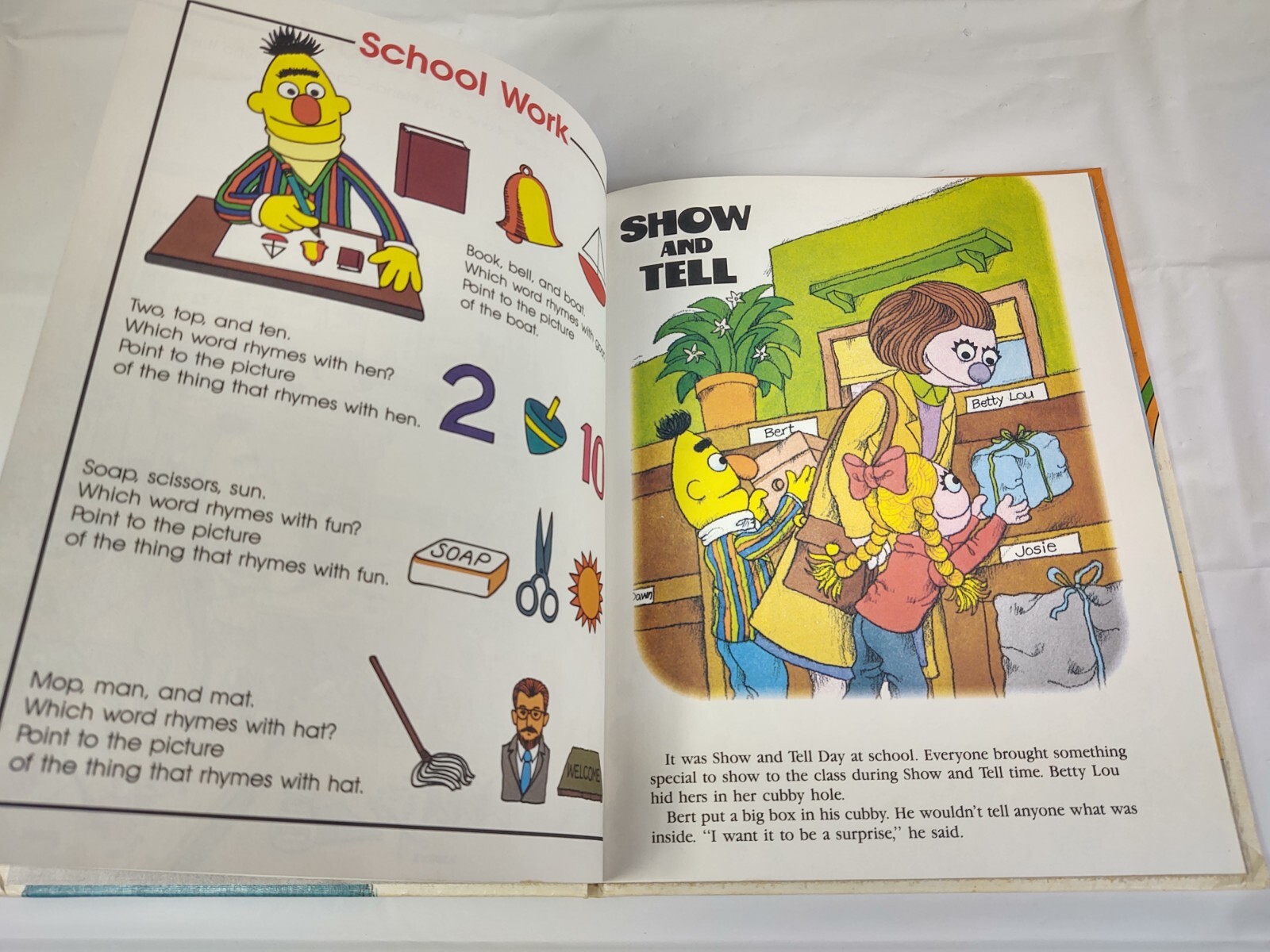 Vtg 89 On My Way With Sesame Street Volume 3 Getting Ready For School Book CTW