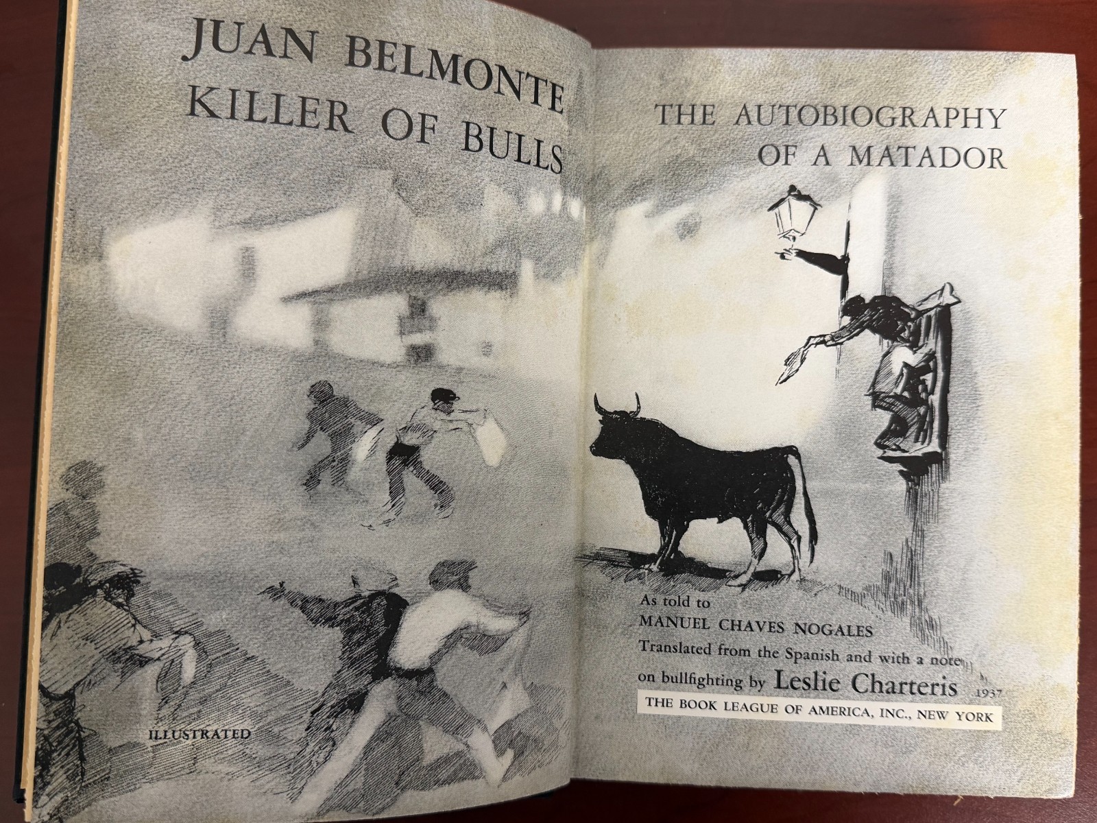 Juan Belmonte Killer of Bulls: the Autobiography of a Matador 1937 Hardcover