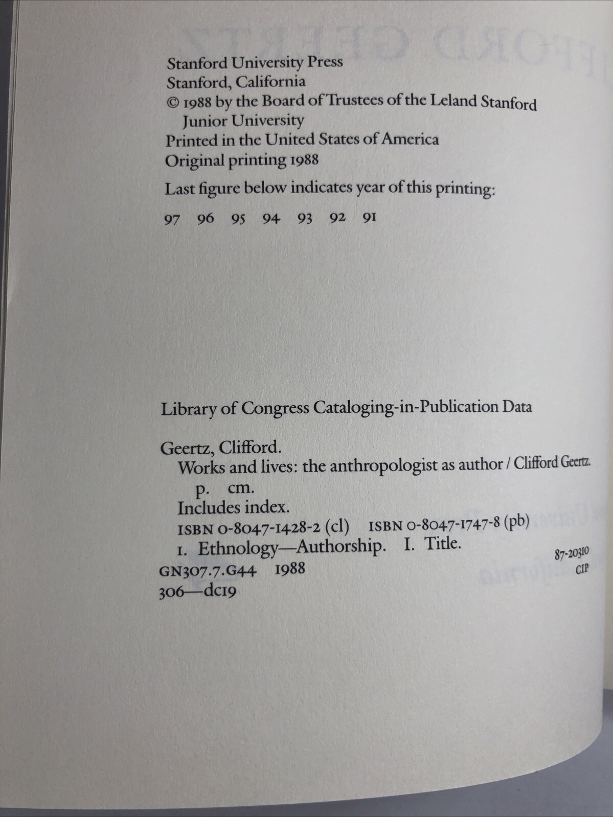 The Religion of Java by Clifford Geertz 1st Free Press Paperback Edition 1964